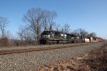 NS 1805 leads train 23Z through MP116 at Cove PA